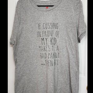 Size XL Custom Cussing Mom Shirt